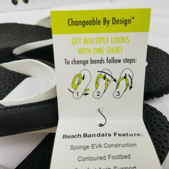 Bandals footwear black flip flops New in box - Picture 11 of 13